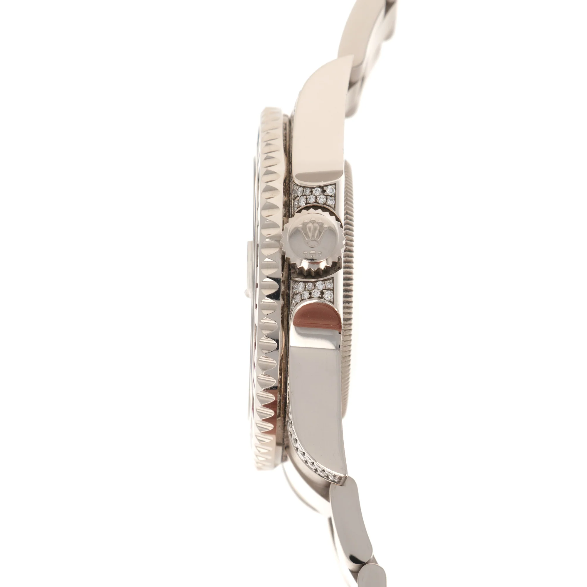 Rolex White Gold GMT-Master II Diamond Sapphire Ruby Watch Ref. 116759 - Image 4