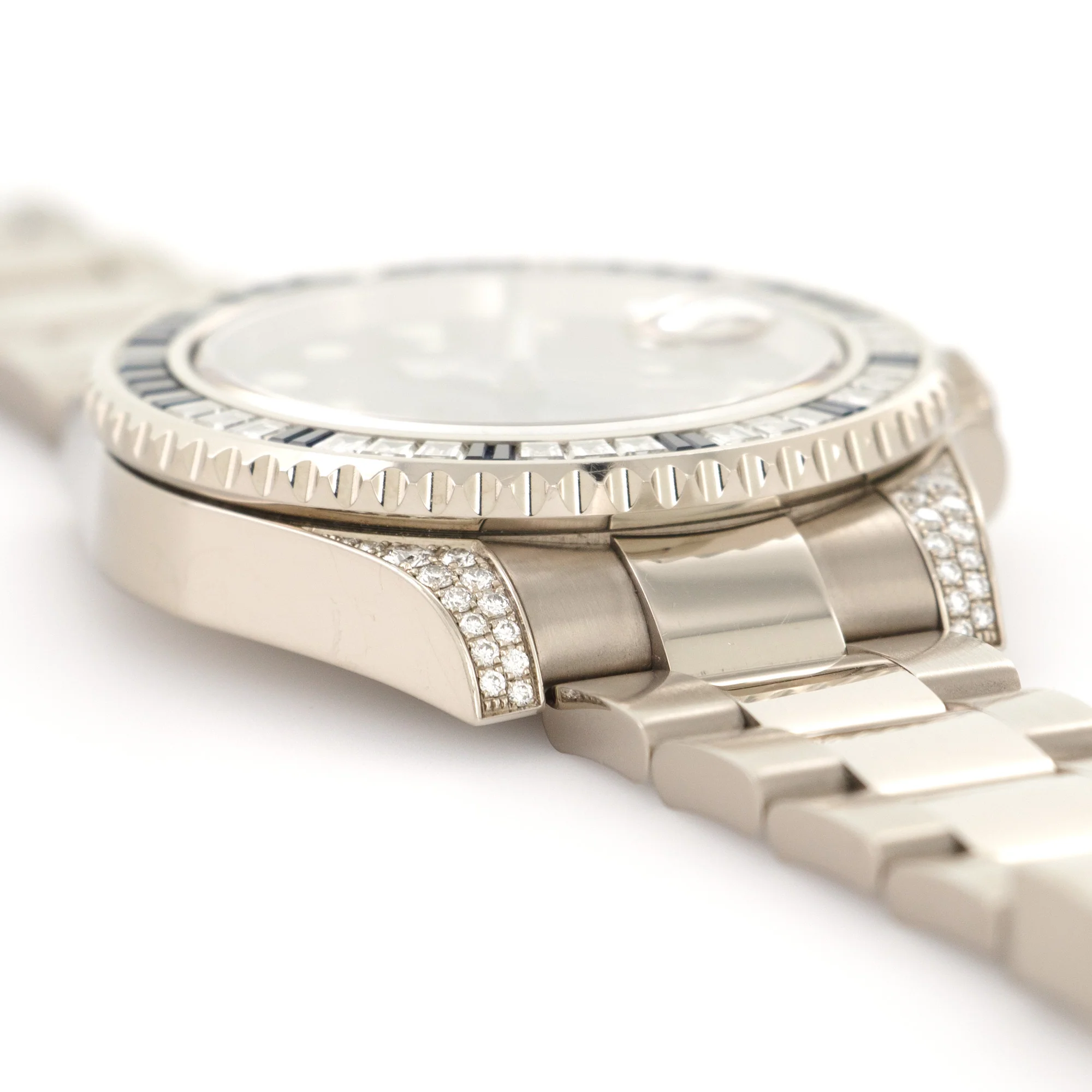 Rolex White Gold GMT-Master II Diamond Sapphire Watch Ref. 116759 - Image 3