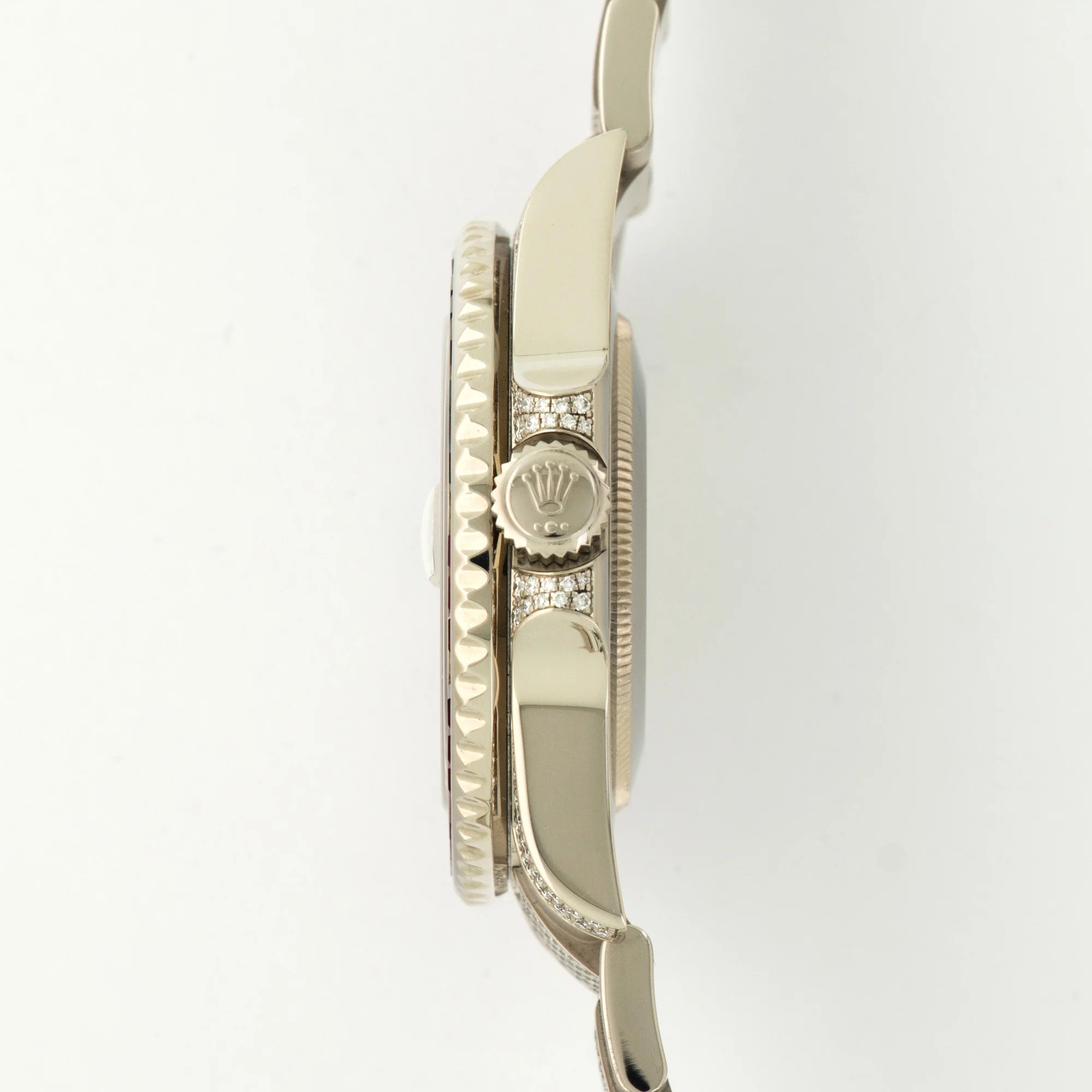 Rolex White Gold GMT-Master II Sapphire Ruby Diamond Watch Ref. 116759 - Image 4
