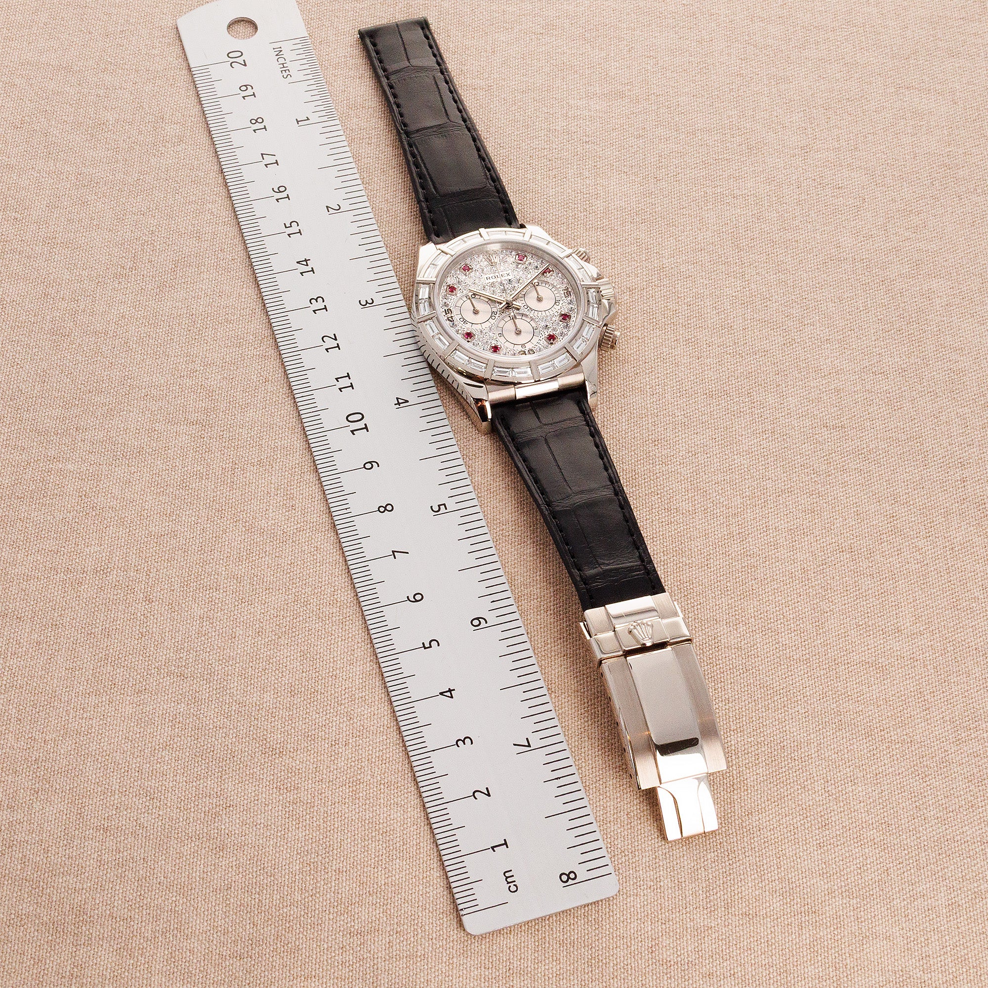 Rolex White Gold Zenith Daytona Ref. 16589 with Factory Diamonds - Image 6