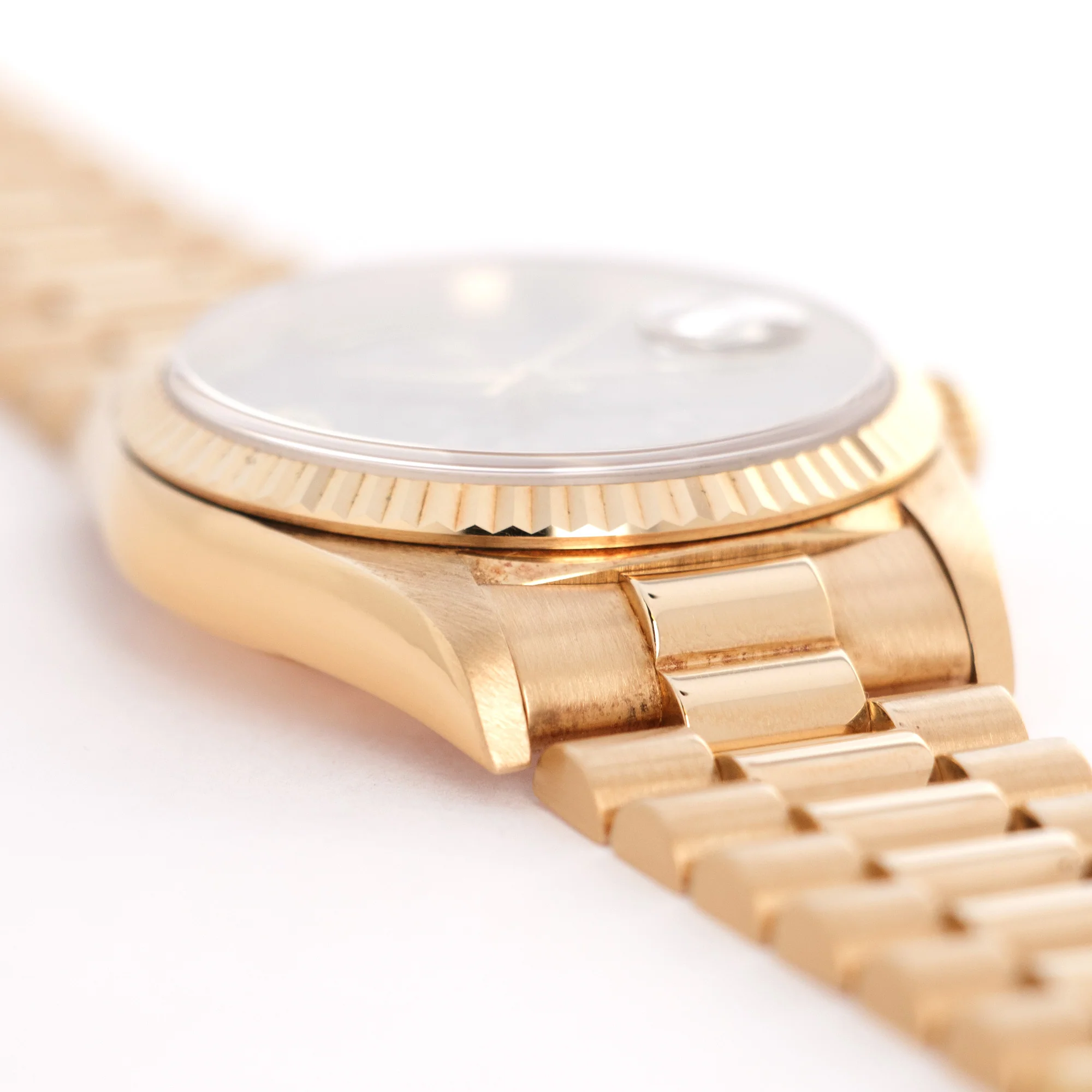 Rolex Yellow Gold Day-Date Ammonite Stone Dial Watch Ref. 18238 - Image 3