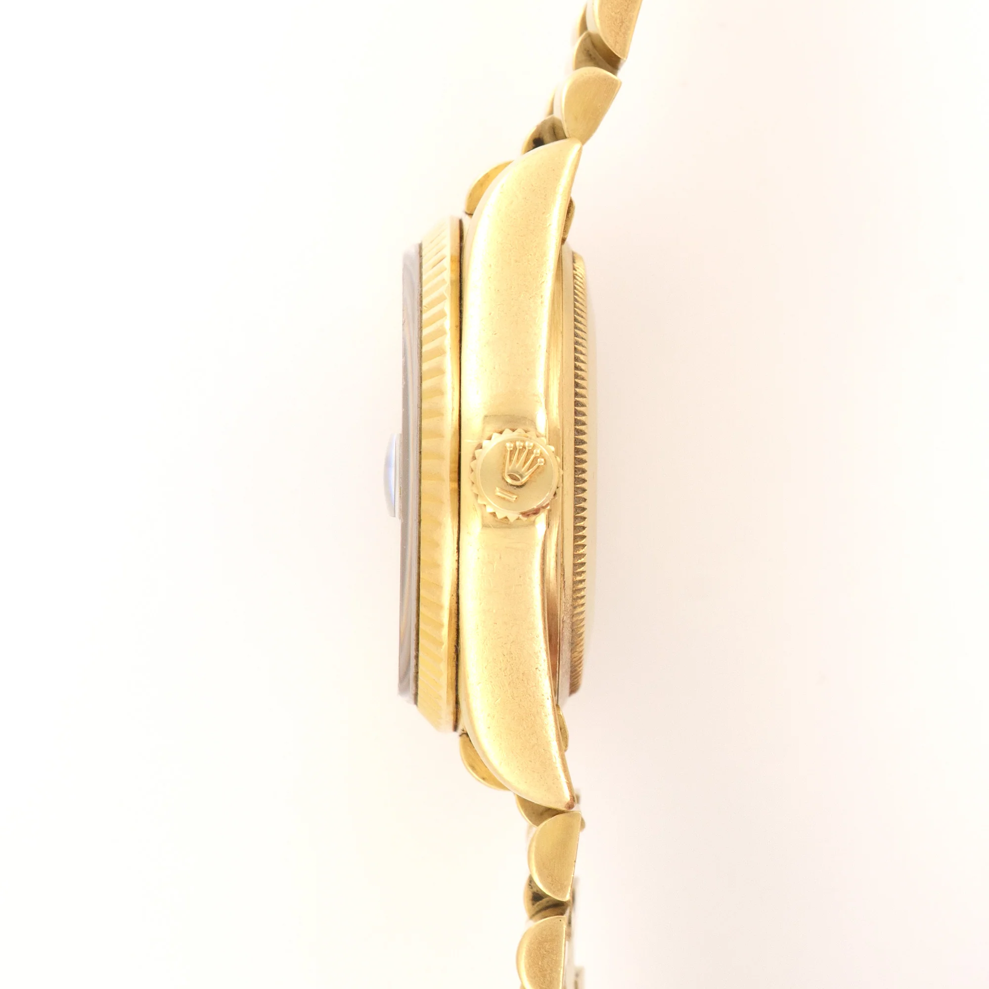 Rolex Yellow Gold Day-Date Blue Vignette Diamond Watch - Image 4