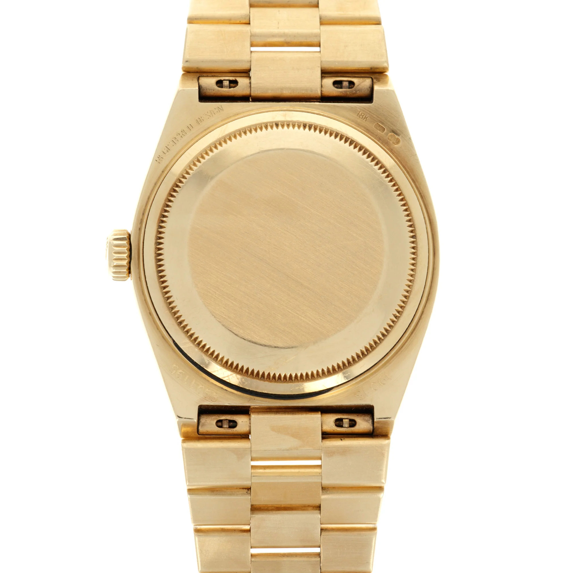 Rolex Yellow Gold Day-Date Oysterquartz Ref. 19018 with Wood Dial - Image 4