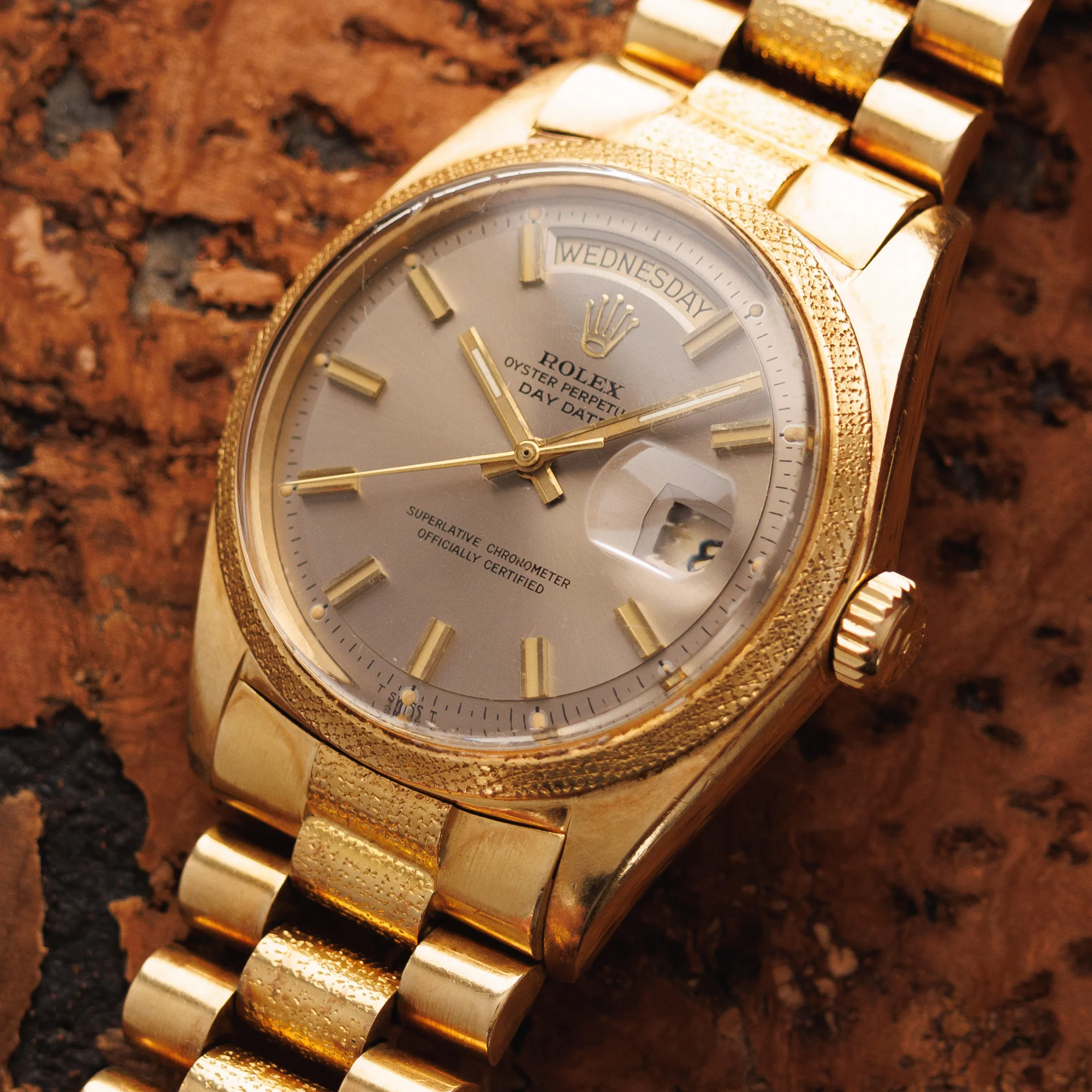 Rolex Yellow Gold Day-Date with Morelli Finish Ref. 1811 - Image 2