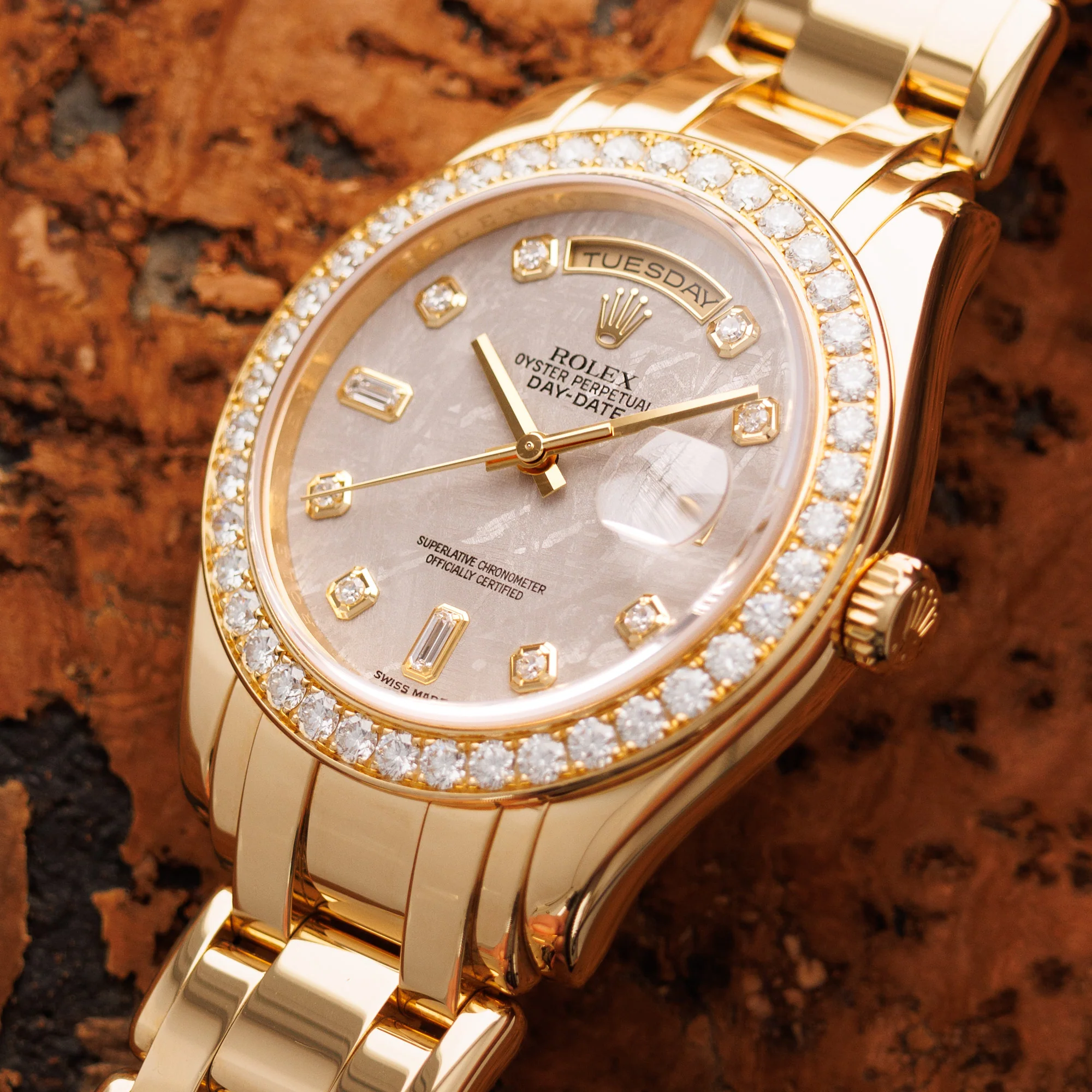 Rolex Yellow Gold Masterpiece Ref. 18948 with Meteorite Dial - Image 2