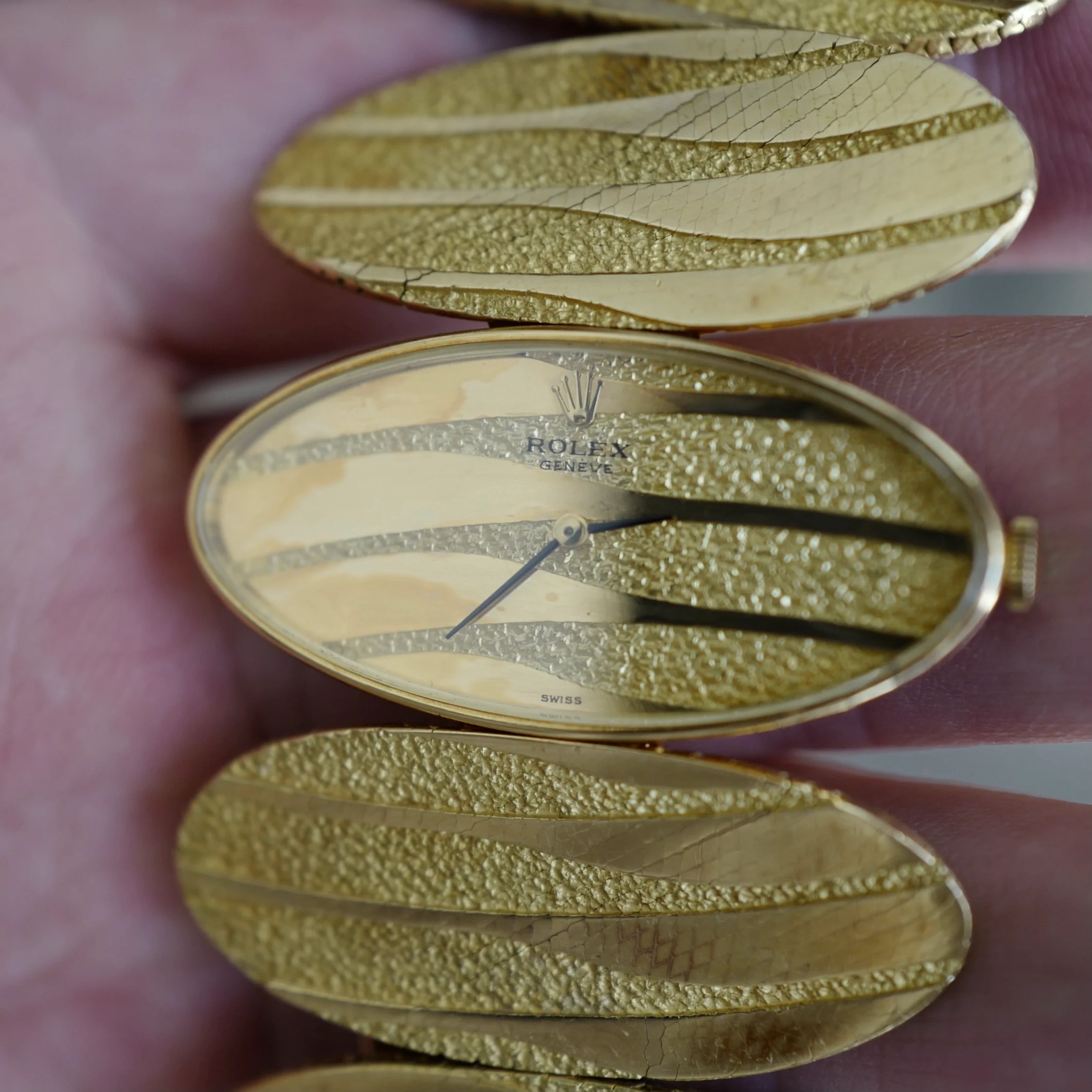 Rolex Yellow Gold Optical Bracelet Watch by George LEnfant - Image 2