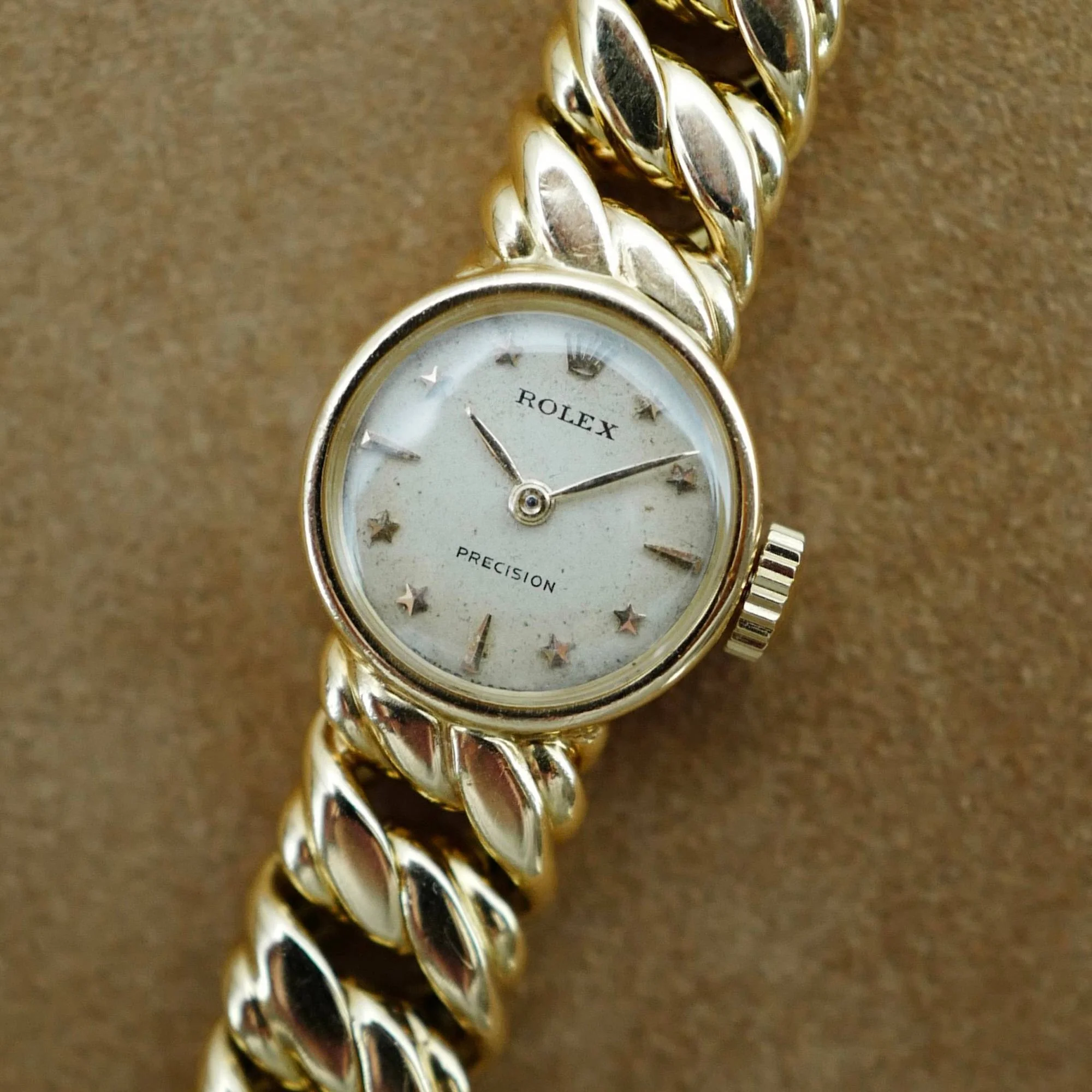 Rolex Yellow Gold Precision Star Dial Watch - Image 2