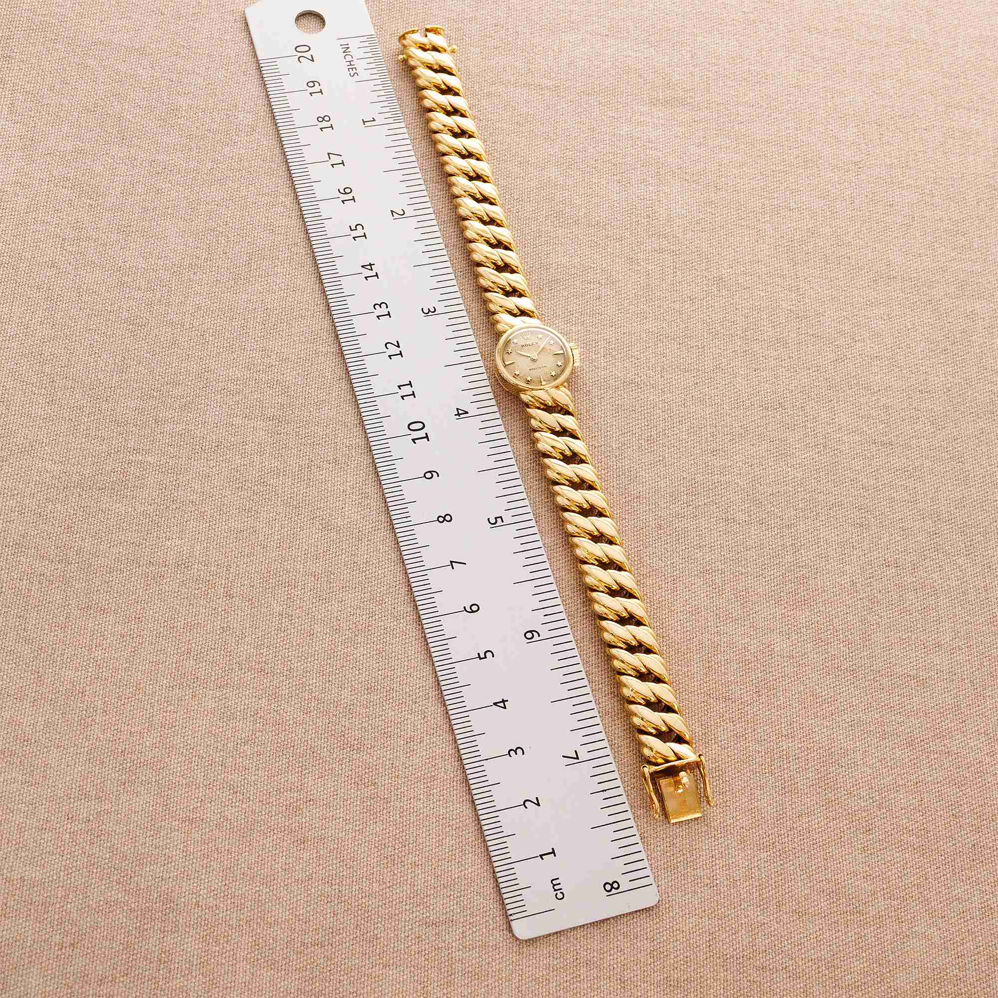 Rolex Yellow Gold Precision Star Dial Watch - Image 8