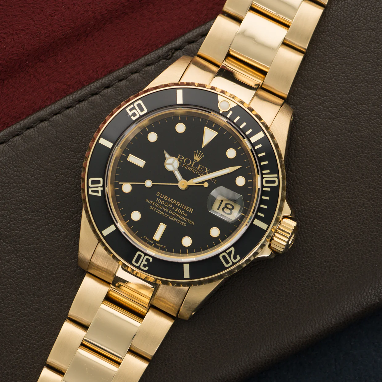 Rolex Yellow Gold Submariner Watch Ref. 16618 - Image 2