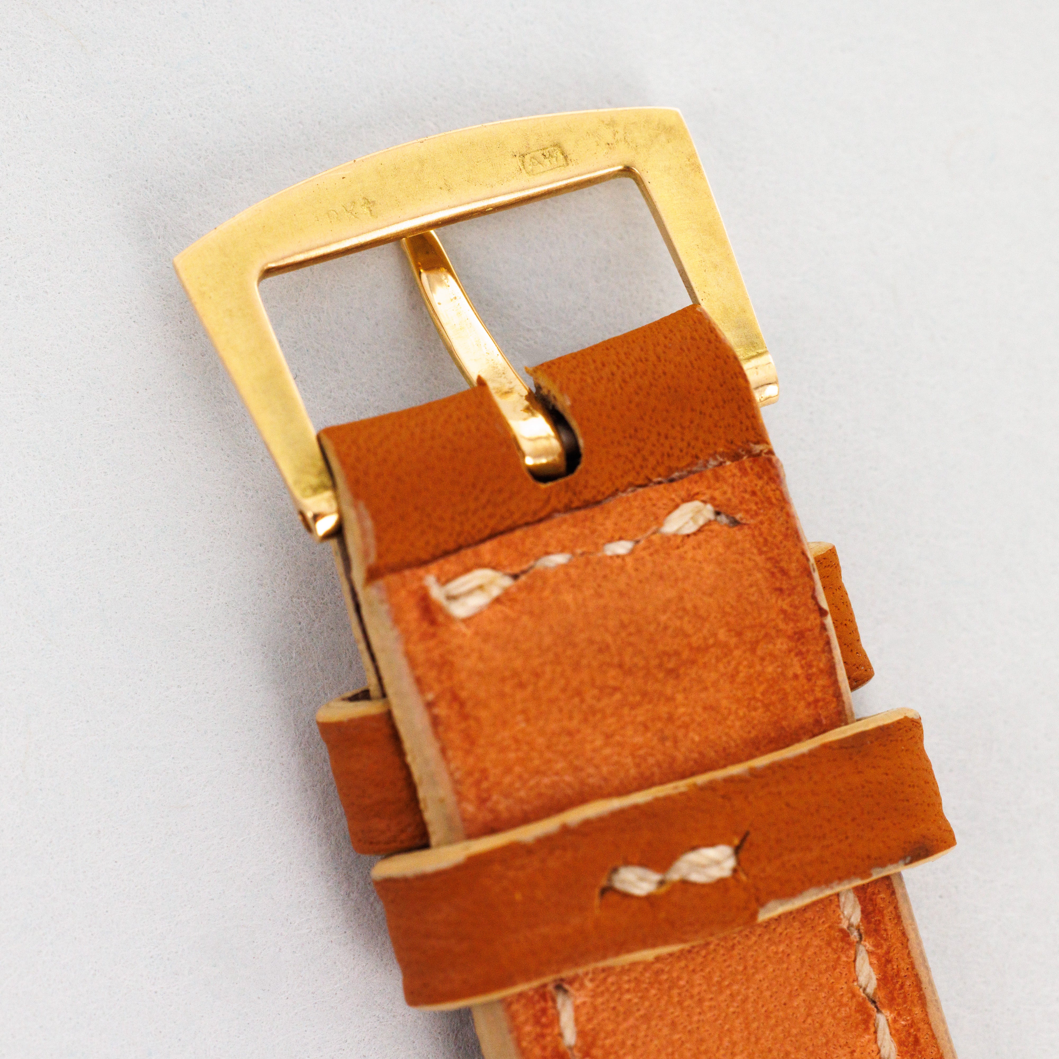 Patek Philippe Yellow Gold Tegolino Watch Ref. 425 with Black Dial Retailed by Gubelin - Image 9