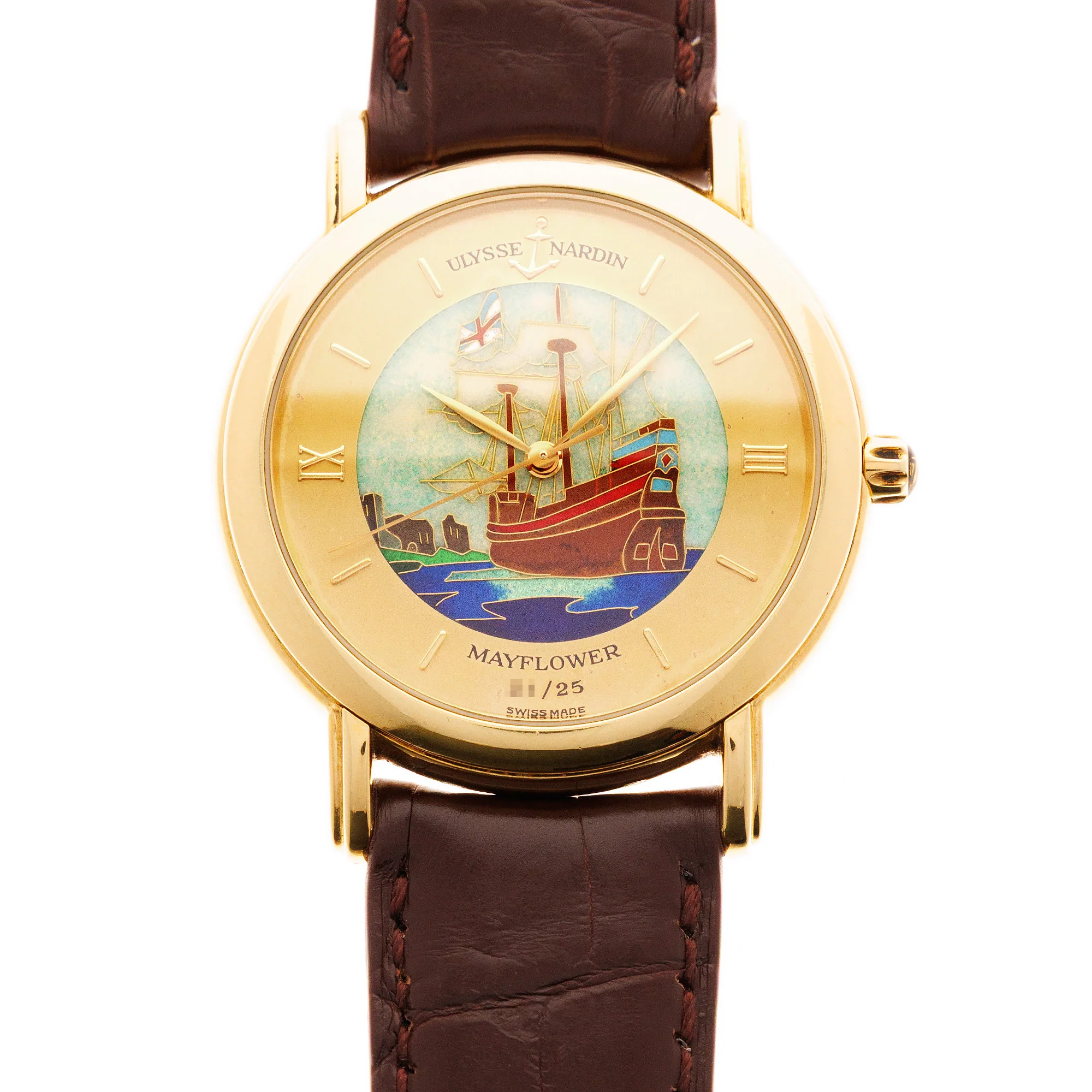 Ulysse Nardin Yellow Gold San Marco Enamel Watch Ref. 131-77-9