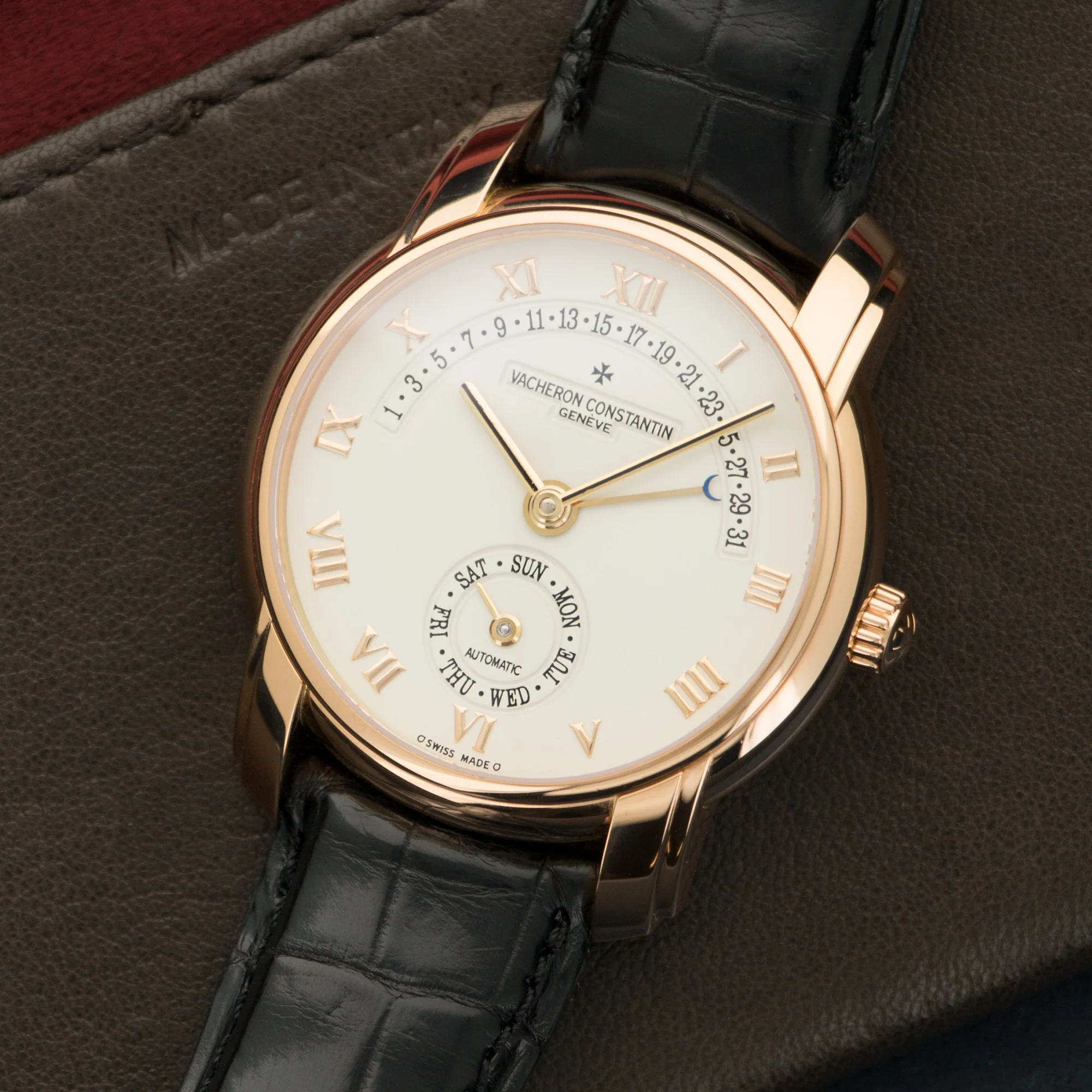 Vacheron Constantin Rose Gold Patrimony 31-Day Retrograde Watch - Image 2