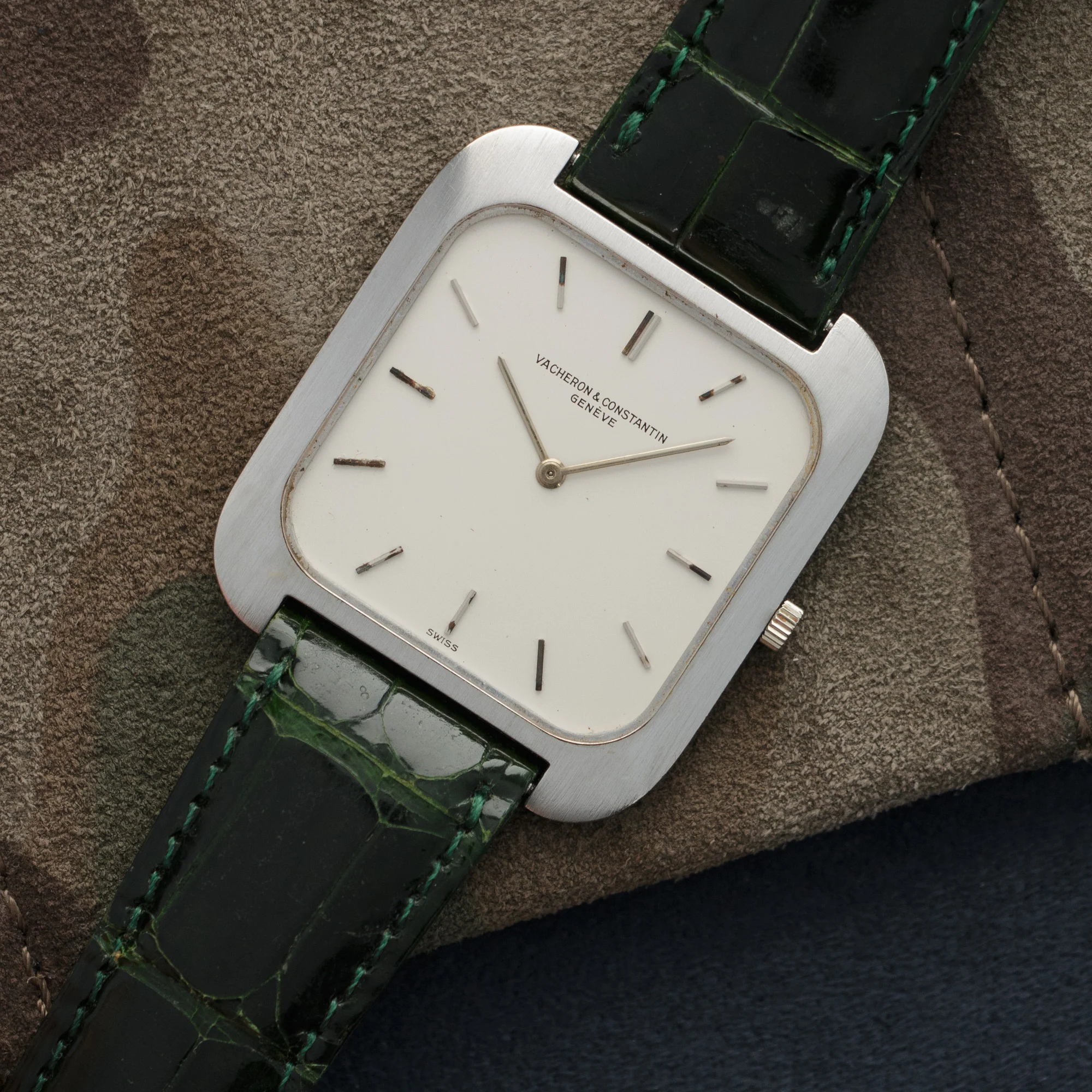 Vacheron Constantin White Gold Oversized TV-Shaped Watch, 1960s - Image 2