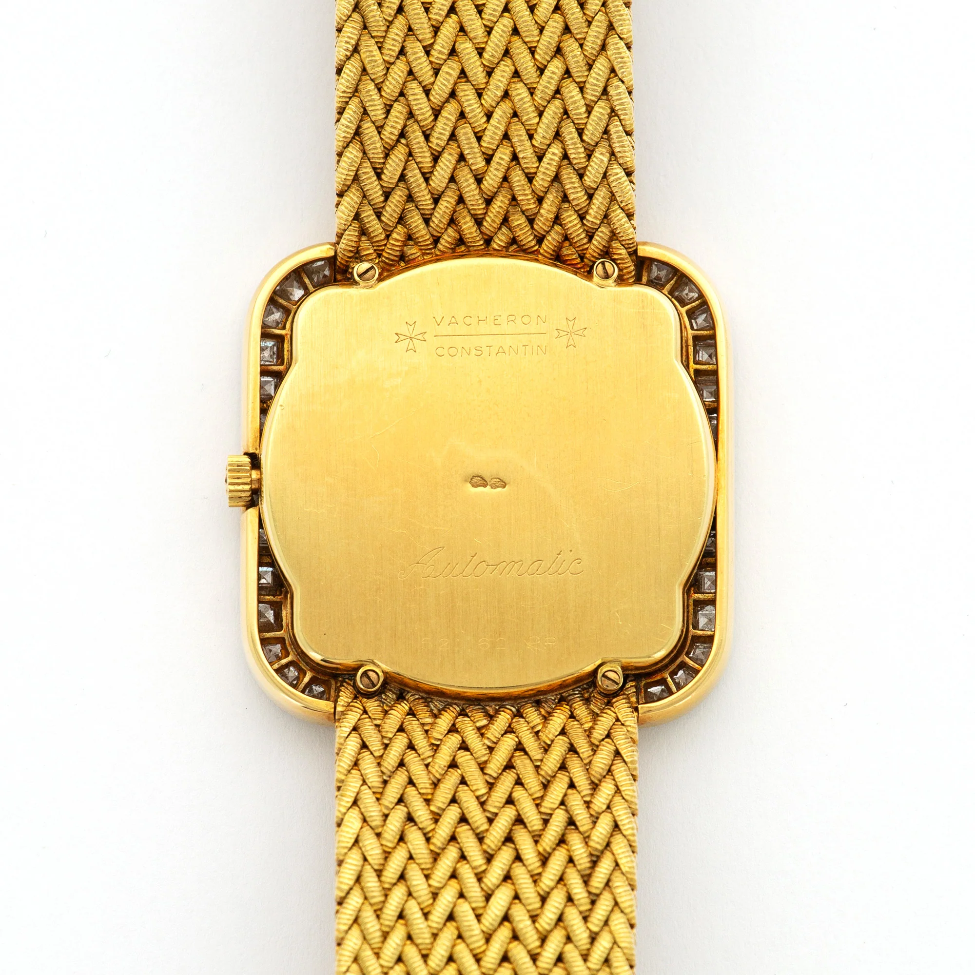 Vacheron Constantin Yellow Gold Baguette Diamond Watch - Image 4